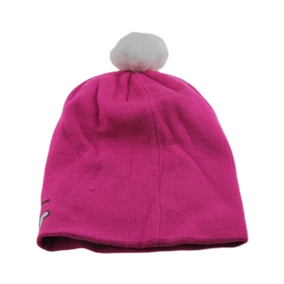আরামদায়ক এক্রাইলিক Beanie টুপি কাস্টম মুদ্রিত Beanie টুপি Pom Pom উপর
